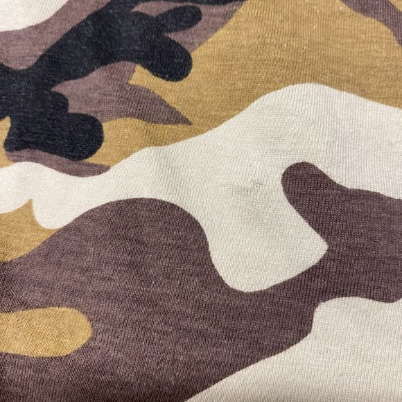 Foot Locker Camo Shirt Men Medium M Brown Black Camouflage Military Hunting Tee - Picture 4 of 7